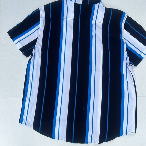 New GUESS Mugatu Striped Shirt SZ XXL - Picture 4 of 5